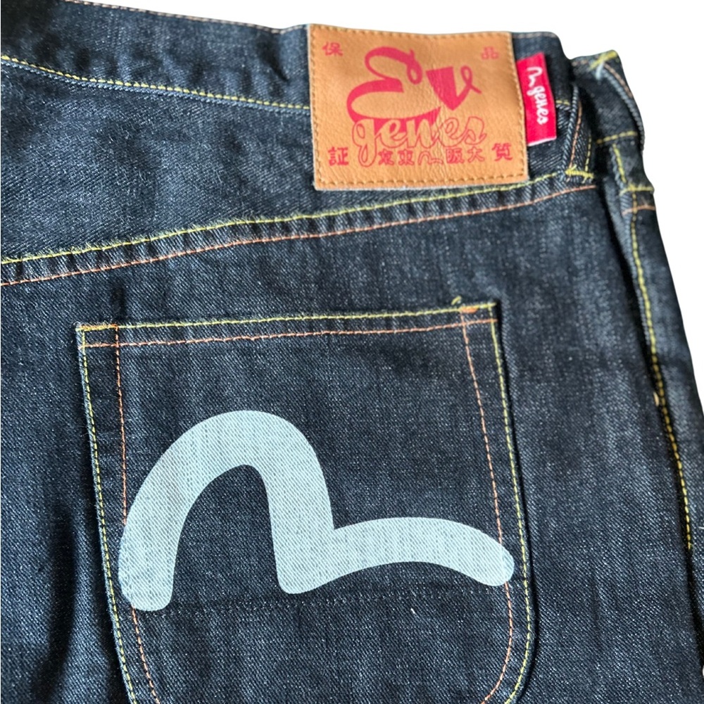 Men’s Evisu Vintage Relaxed Jeans with Painted Back